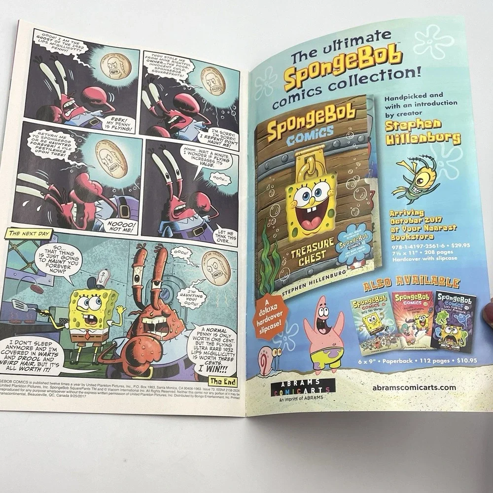 SpongeBob Comics #73 2017 Curse of the S.S. Unpleasant United Plankton Direct